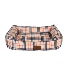 95x70x23 Cm Lady Yatak Krem Ekose Büyük Irk X-Large | Kumaş Köpek Yatağı