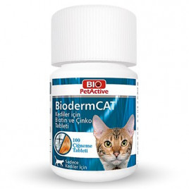 30 Gr Biodermcat Tüy Dökülme Önleyici Biotin Ve Çinko Tableti | Kedi Vitamini