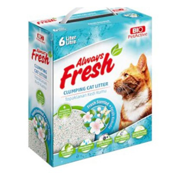Pet Active 6 Lt Always Fresh Ferah Kokulu Topaklanan Bentonite Kedi Kumu | Granül Kedi Kumu