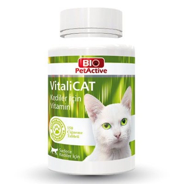 Pet Active 75 Gr Vitalicat Multivitamin Tableti 150 Adet | Kedi Vitamin Ve Tableti