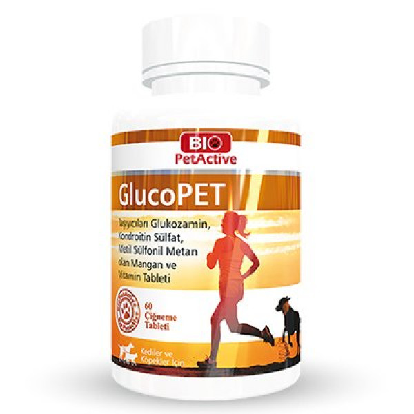 Pet Active 90 Gr Glucopet Eklem Saglığı Tableti 60 Adet | Köpek Eklem Ve Kas Destek Vitamini