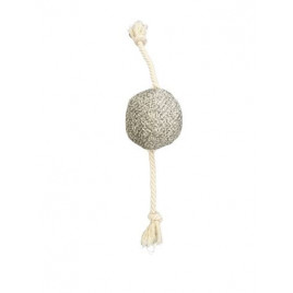 10x40 Cm İpli Top Açık Gri | Köpek Top Oyuncak