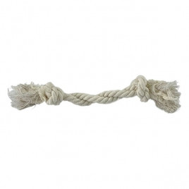 2 Düğümlü 100% Pamuk At Getir ve Diş Kaşıma 20 Cm | Köpek Çiğneme