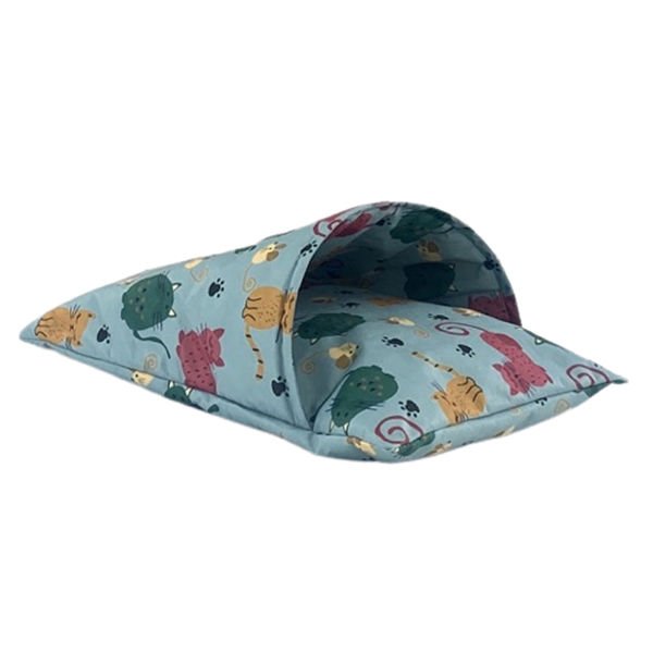 Pet Comfort Cave Lotus Mavi 45x60 Cm | İç Mekan Köpek Yatağı