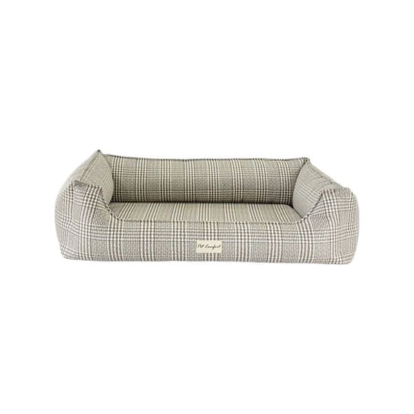 Pet Comfort L Delta Varius Kareli Bej 80x105 Cm | İç Mekan Köpek Yatağı