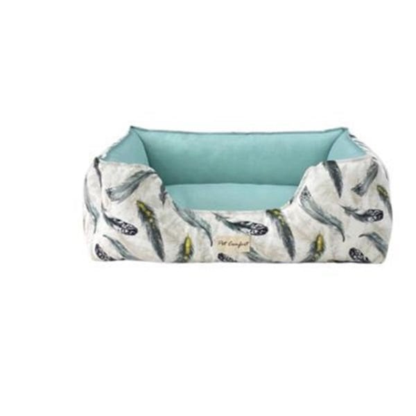 Pet Comfort M Alpha Merta Beyaz Mint 80x65 Cm | Kedi Evi Yatağı