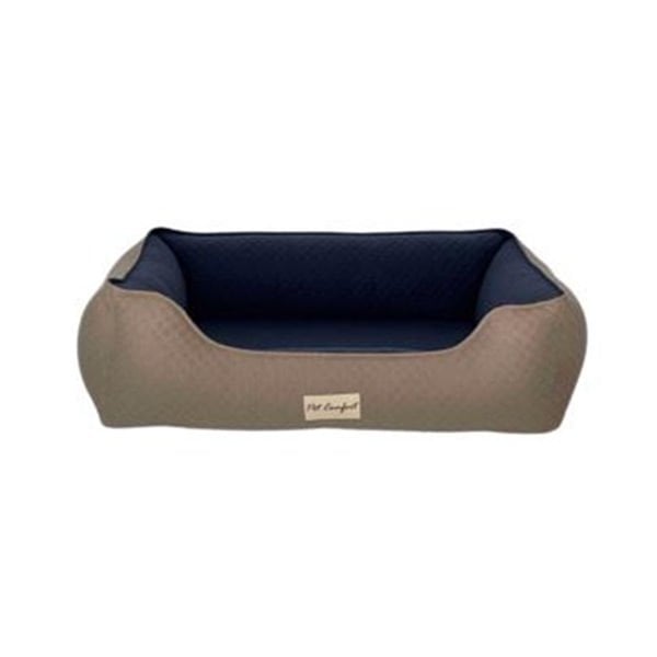 Pet Comfort M Bravo Duo Mirinda Bej Lacivert 60x75 Cm | İç Mekan Köpek Yatağı