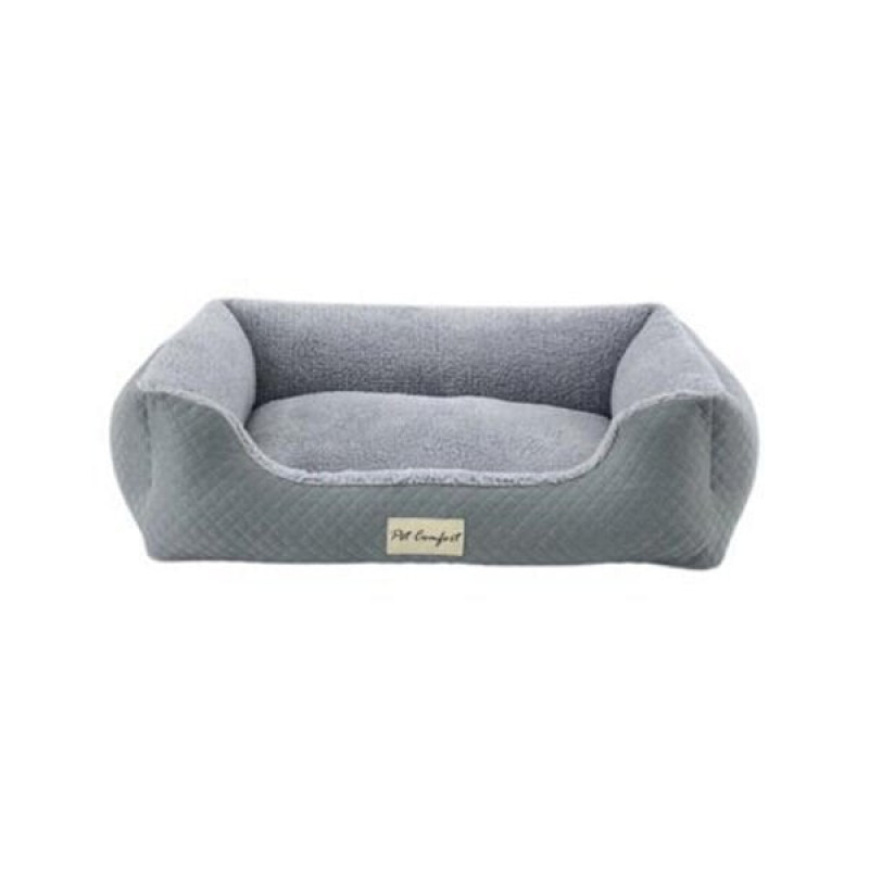 Pet Comfort M Bravo Duo Mirinda Peluş Açık Gri Gri 75x60 Cm | İç Mekan Köpek Yatağı Pet Comfort M Bravo Duo Mirinda Peluş Açık Gri Gri 75x60 Cm | İç Mekan Köpek Yatağı