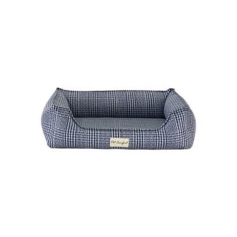 Pet Comfort S Delta Varius Kareli Mavi 60x75 Cm | İç Mekan Köpek Yatağı