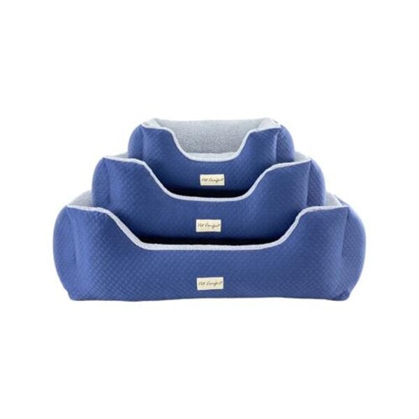 Pet Comfort S Mirinda Peluş Gri Mavi 60x50 Cm | Peluş Köpek Yatağı