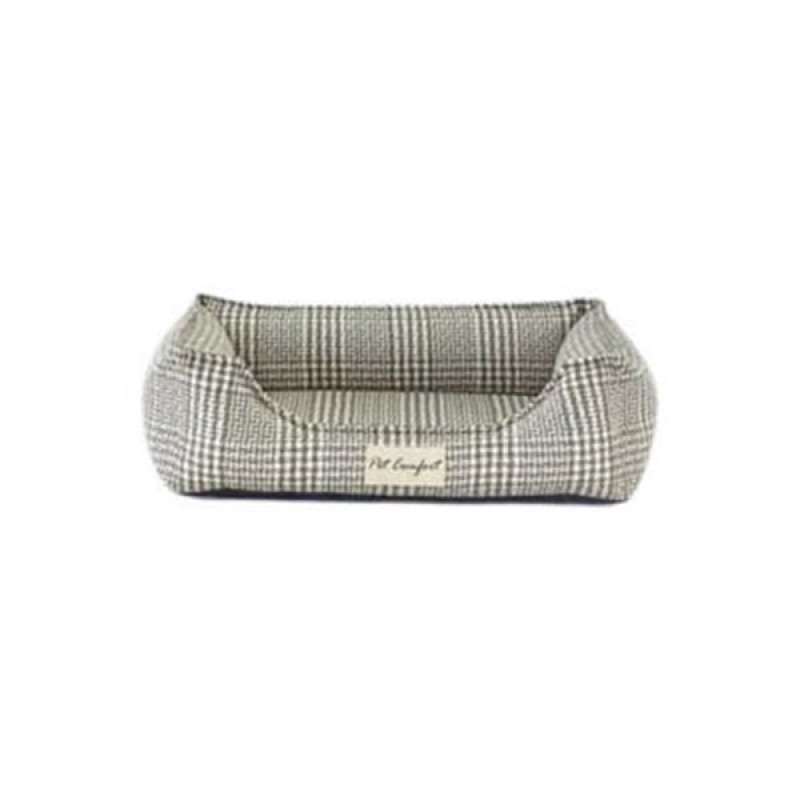 Pet Comfort XS Delta Varius Kareli Bej 45x55 Cm | İç Mekan Köpek Yatağı