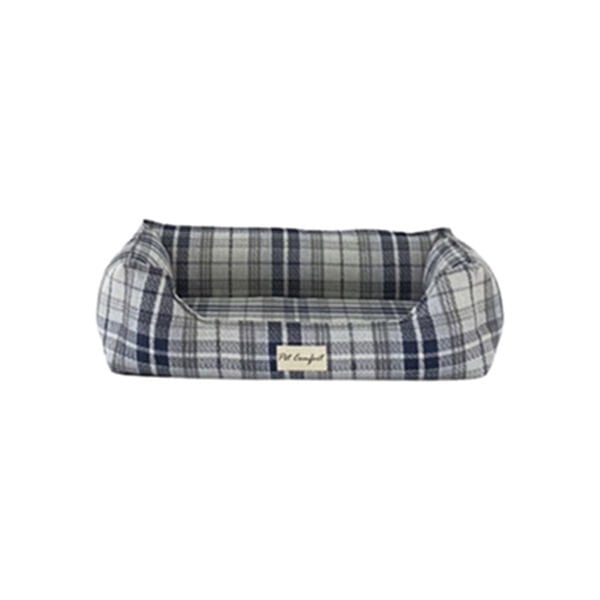 Pet Comfort XS Delta Varius Kareli Lacivert 45x55 Cm | İç Mekan Köpek Yatağı