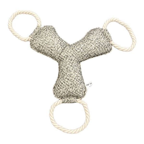 Pet Comfort İpli Bumerang Açık Gri 30 Cm | Köpek Çiğneme