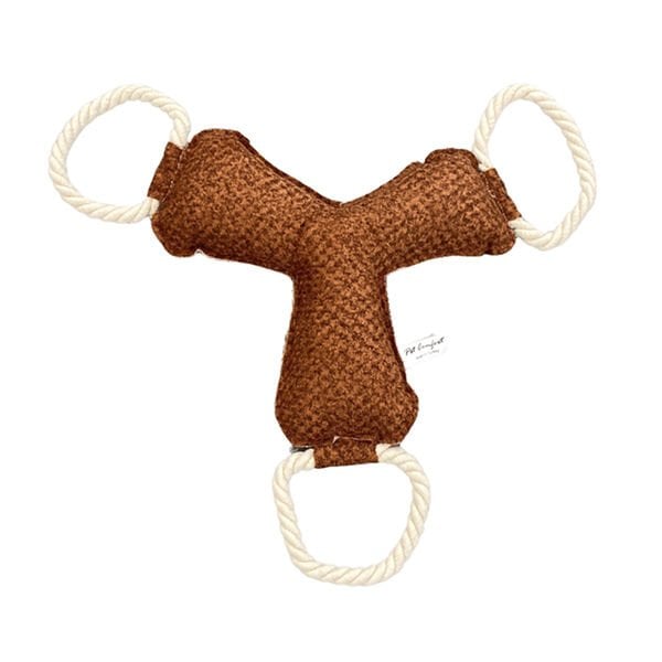 Pet Comfort İpli Bumerang Kiremit 30 Cm | Köpek Çiğneme