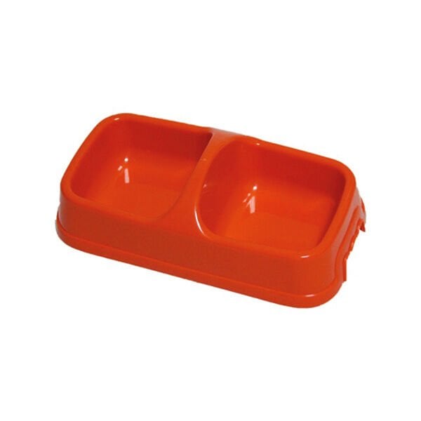 Pet Garden 1 Lt Büyük Boy İkili Mama ve Su Kabı 29x1,5x9 Cm | İkili Mama Ve Su Kabı