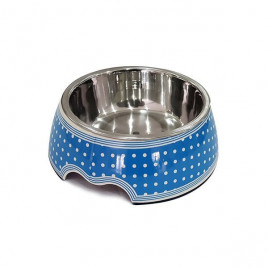 160 Ml Mavi Benekli Desenli Melamin Mama ve Su Kabı 13x14x4,5 Cm | Metal Mama Ve Su Kabı 160 Ml Mavi Benekli Desenli Melamin Mama ve Su Kabı 13x14x4,5 Cm | Metal Mama Ve Su Kabı