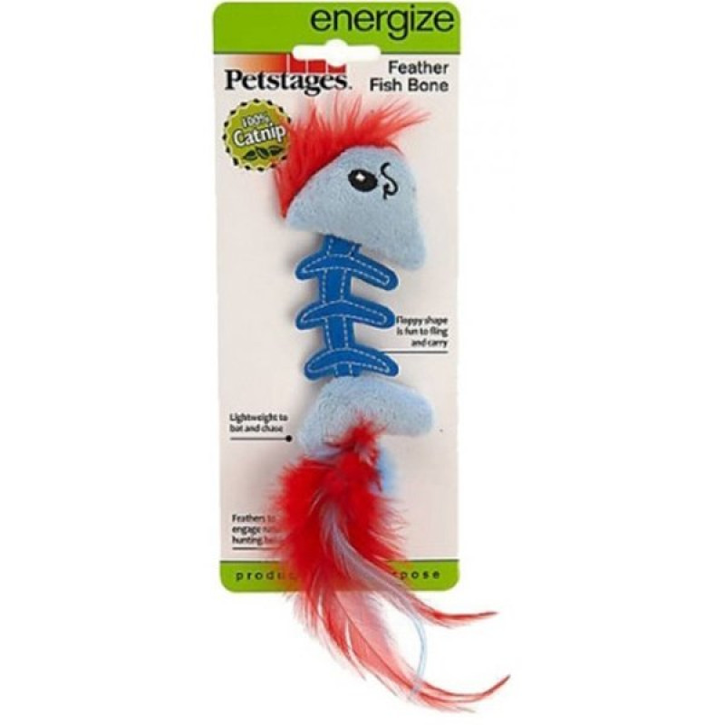 Petstages Feather Fish Bone Balık Figürlü Catnip Oyuncak | Kedi Otlu Oyuncak Petstages Feather Fish Bone Balık Figürlü Catnip Oyuncak | Kedi Otlu Oyuncak