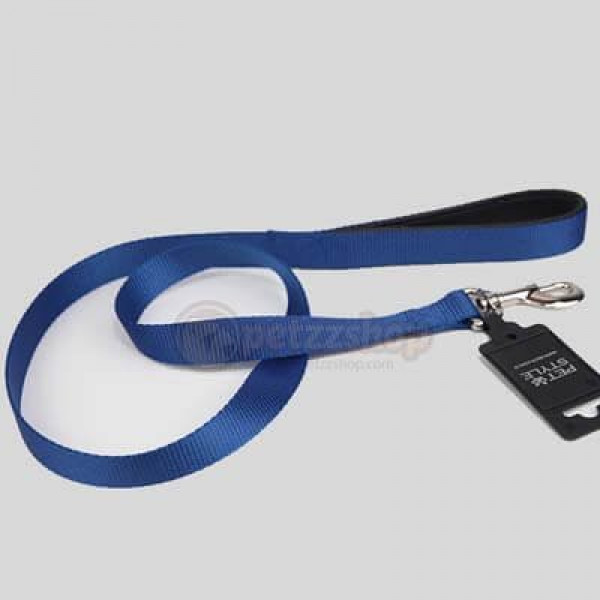 Pet Style 2,5x125 Cm Yumuşak Doku Gezdirme Tasması Mavi | Köpek Gezdirme Tasması