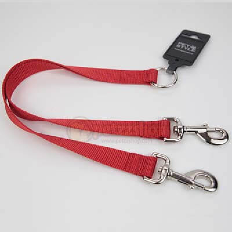 Pet Style 2,5x45 Cm İkili Gezdirme Tasması Kısa Kırmızı | Köpek Gezdirme Tasması Pet Style 2,5x45 Cm İkili Gezdirme Tasması Kısa Kırmızı | Köpek Gezdirme Tasması