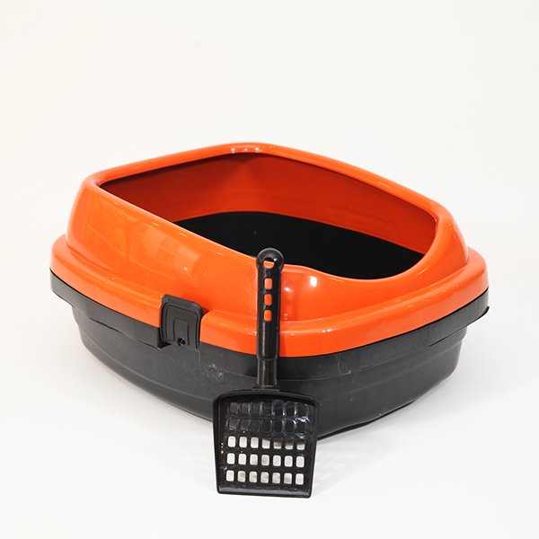 Pet Style 49.5X40X22h Cm Comfort Açık Kedi Tuvaleti Turuncu | Açık Kedi Tuvaleti