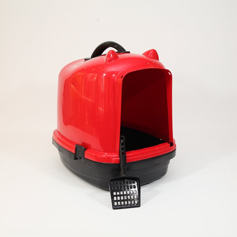 Pet Style 49.5X40X50h Cm Comfort Kapalı Tuvalet Kabı Kırmızı | Kapalı Kedi Tuvaleti Pet Style 49.5X40X50h Cm Comfort Kapalı Tuvalet Kabı Kırmızı | Kapalı Kedi Tuvaleti