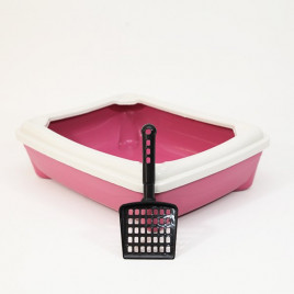 49X37.5X13.5h Cm Kitty Açık Tuvalet Kabı Pembe | Açık Kedi Tuvaleti 49X37.5X13.5h Cm Kitty Açık Tuvalet Kabı Pembe | Açık Kedi Tuvaleti