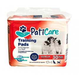 PatiCare 60X90 Cm 30 Adet Training Pads  Tuvalet Eğitim Pedi Turuncu | Köpek Tuvalet Eğitimi