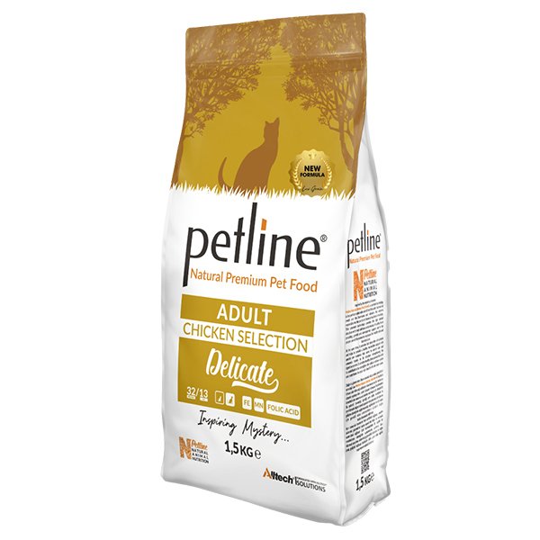 Petline 1.5 Kg Natural Delicate Adult Tavuklu Yetişkin | Yetişkin Kuru Kedi Maması