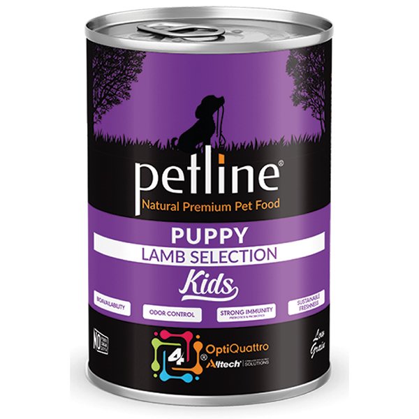 Petline 400 Gr Natural Puppy Kids Kuzu ve Pirinçli Pate | Tavru Köpek Konservesi