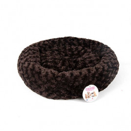 55x55 Cm Peluş Simit Yatak K.Kahve | Peluş Köpek Yatağı 55x55 Cm Peluş Simit Yatak K.Kahve | Peluş Köpek Yatağı