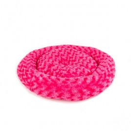 55x55 Cm Peluş Simit Yatak Şeker Pembe | Peluş Köpek Yatağı 55x55 Cm Peluş Simit Yatak Şeker Pembe | Peluş Köpek Yatağı