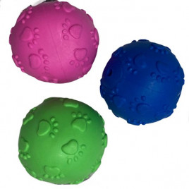 6 Cm Pati Desenli Kauçuk Top Small | Köpek Top Oyuncak 6 Cm Pati Desenli Kauçuk Top Small | Köpek Top Oyuncak