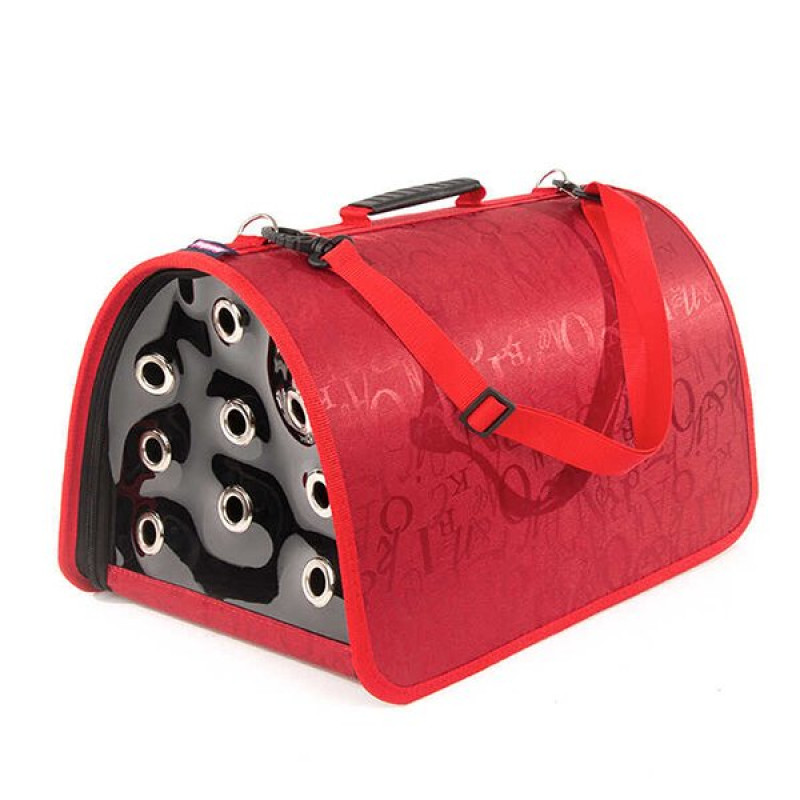 Petpretty Kapalı Taşıma Çantası Kırmızı | Köpek Taşıma Çantası Ve Kafes