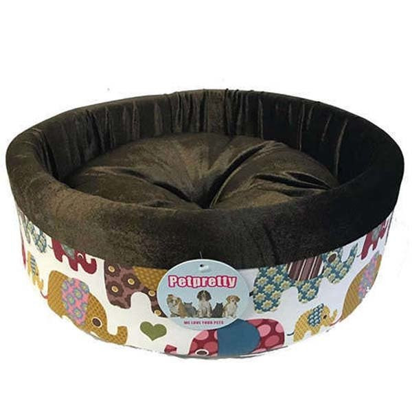 Petpretty Vp-1002 Special Peluş Simit Yatak 50x50x15h Cm | Peluş Köpek Yatağı