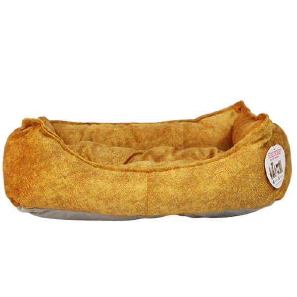 Petpretty Vp-1182 Comfort Yatak No:2 Hardal | Kumaş Kedi Yatağı