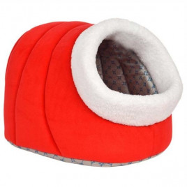 Vp-1621 Eskimo Polar Yuva Kırmızı 45x40x40 Cm | Yuvalı Köpek Yatağı