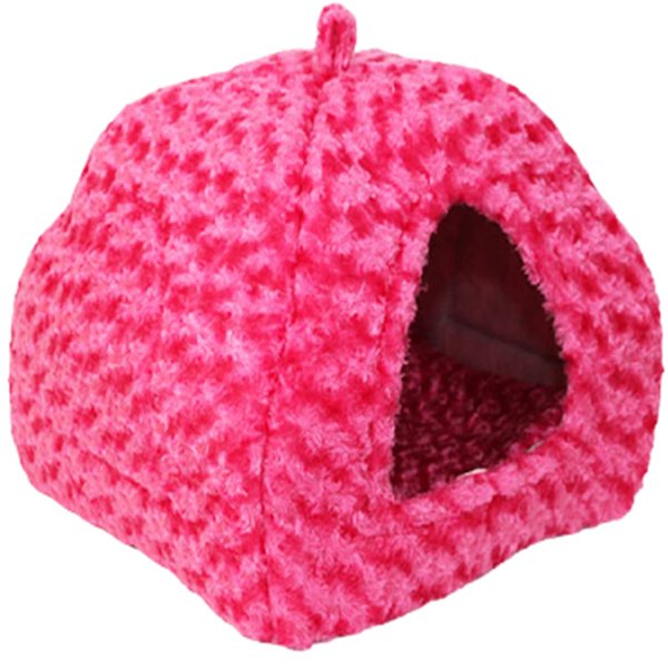 Petpretty Vp-1639 Piramit Peluş Kumaş Yuva Pembe 43x43x40 Cm | Yuvalı Kedi Yatağı