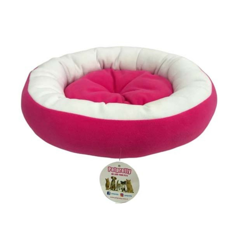 Petpretty Vp-1646 Polar Simit Yatak Pembe | Peluş Köpek Yatağı Petpretty Vp-1646 Polar Simit Yatak Pembe | Peluş Köpek Yatağı