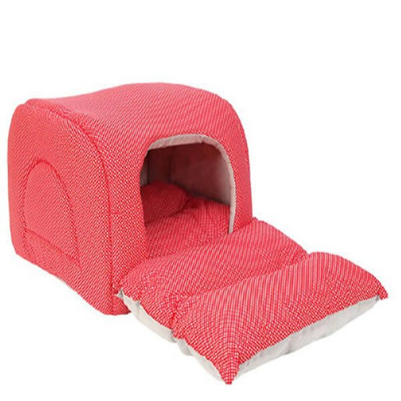 Petpretty Vp-1657 Eko Bahçeli Yuva Kırmızı 100x50 Cm | Yuvalı Köpek Yatağı Petpretty Vp-1657 Eko Bahçeli Yuva Kırmızı 100x50 Cm | Yuvalı Köpek Yatağı