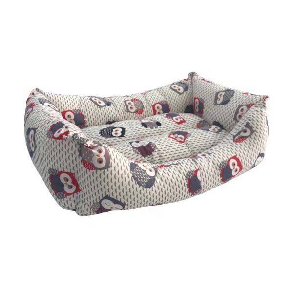 Petpretty Vp-3008 Baykuş Desenli Kumaş Yatak No:4 65x85x22h Cm | Kumaş Köpek Yatağı
