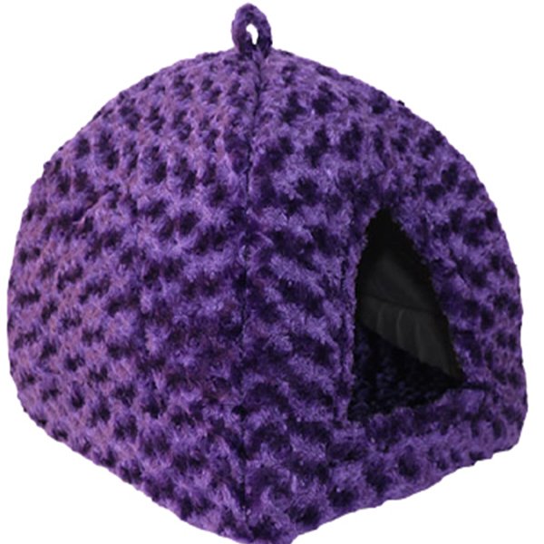 Petpretty Vp-5577 Piramit Peluş Kumaş Yuva Mor 43x43x40 Cm | Yuvalı Kedi Yatağı