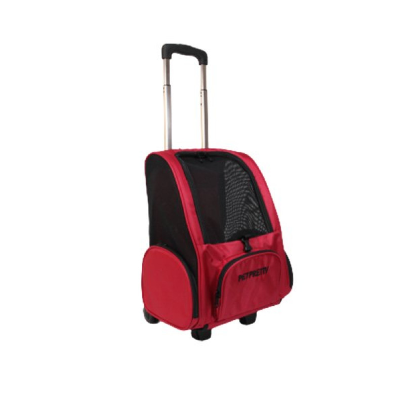 Petpretty Çekçekli Sırt Taşıma Çantası Kırmızı | Köpek Taşıma Çantası Ve Kafes Petpretty Çekçekli Sırt Taşıma Çantası Kırmızı | Köpek Taşıma Çantası Ve Kafes