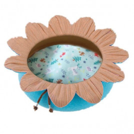 Pets 50X15 Cm Çiçek Şekilli Yatak Kahverengi Mavi | Kedi Evi Yatağı Pets 50X15 Cm Çiçek Şekilli Yatak Kahverengi Mavi | Kedi Evi Yatağı