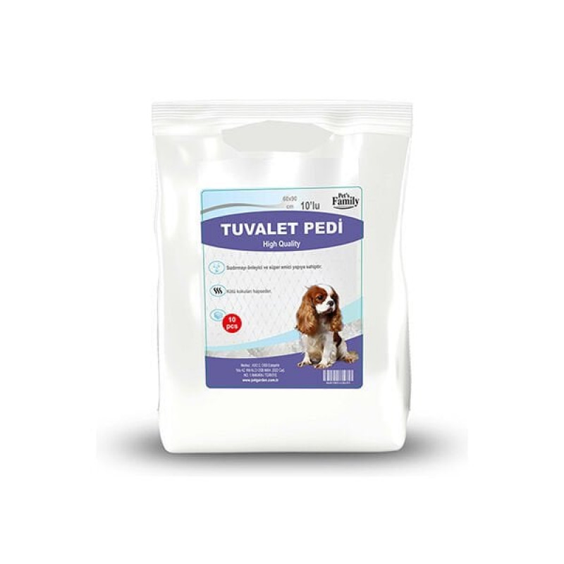 Pets Family 10 Adet Çiş Pedi 60x90 Cm | Köpek Çiş Alıştırma Pedi Pets Family 10 Adet Çiş Pedi 60x90 Cm | Köpek Çiş Alıştırma Pedi