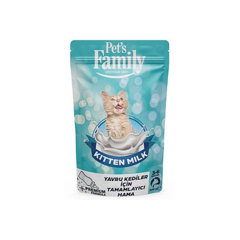 Pets Family 200 Gr Kitten Süt Tozu | Yavru Kedi Bakım Pets Family 200 Gr Kitten Süt Tozu | Yavru Kedi Bakım