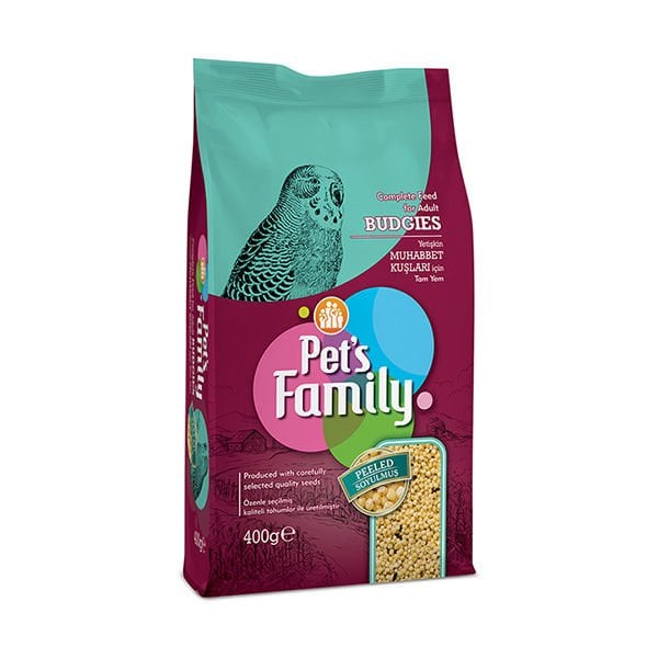 Pets Family 400 Gr Soyulmuş Muhabbet Kuşu Yemi | Kuş Yemi