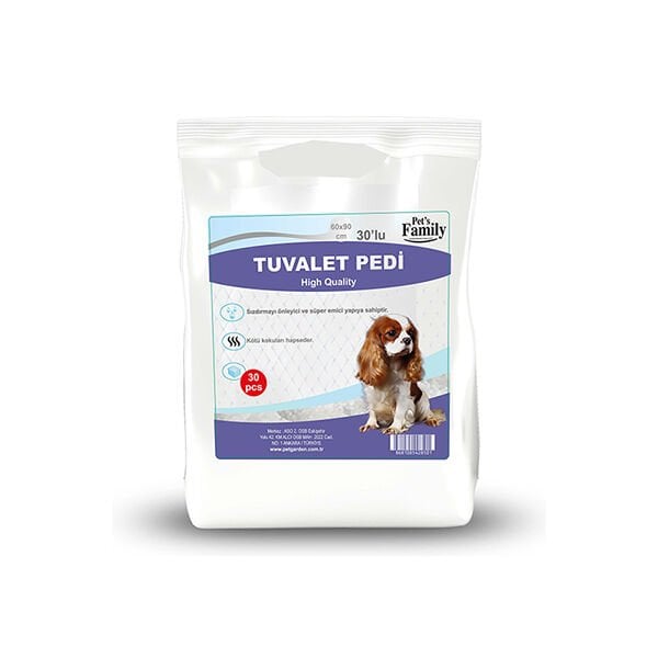 Pets Family30 Adet Çiş Pedi 60x90 Cm | Köpek Çiş Alıştırma Pedi