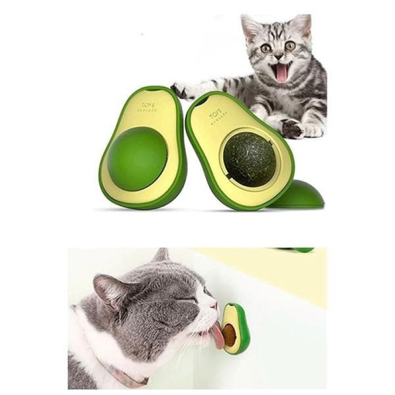 Avokado 45x33x60 Mm Catnipli Kedi Çimi Topu Kedi Nanesi Yeşil | Kedi Otlu Oyuncak