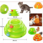 Petzz 25-15X15.2 Cm 3 Katlı Ray Kulesi Mavi | Kedi Zeka Oyuncağı
