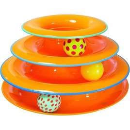 25-15X15.2 Cm 3 Katlı Ray Kulesi Turuncu | Kedi Zeka Oyuncağı 25-15X15.2 Cm 3 Katlı Ray Kulesi Turuncu | Kedi Zeka Oyuncağı